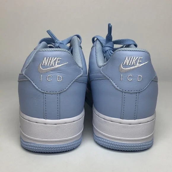 Women’s Nike By You Air Force 1 Low White Soft Blue DV3907-900 sz 12 / mens 10.5 - Picture 3 of 6